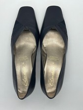 LADIES ELMDALE  LEATHER OFFICE SHOE [made in ENGLAND] was £46.50[Navy Blue