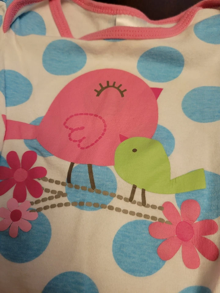 女孩赛马海贼王小鸟套装带帽子尺寸 0-3 个月 — 第 2/3 张图片