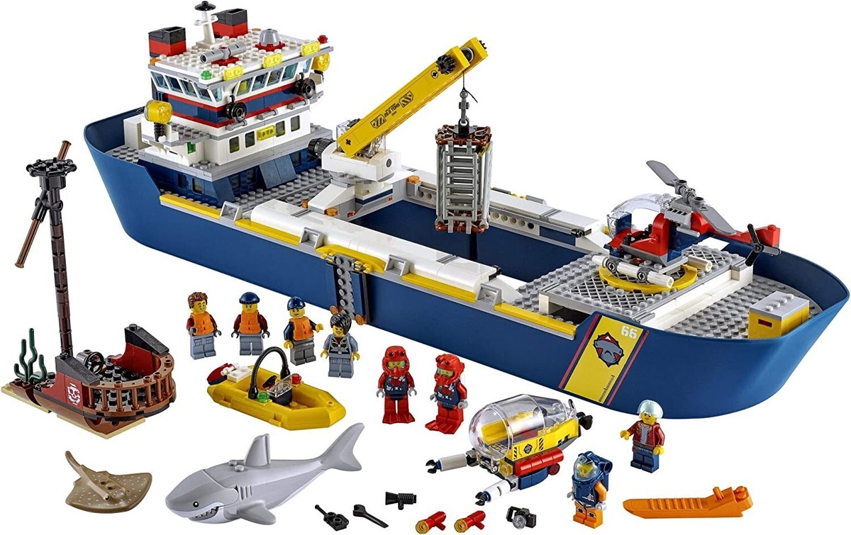 Lego 60266 Diving Boat Lego City Ocean Exploration Ship Amazon