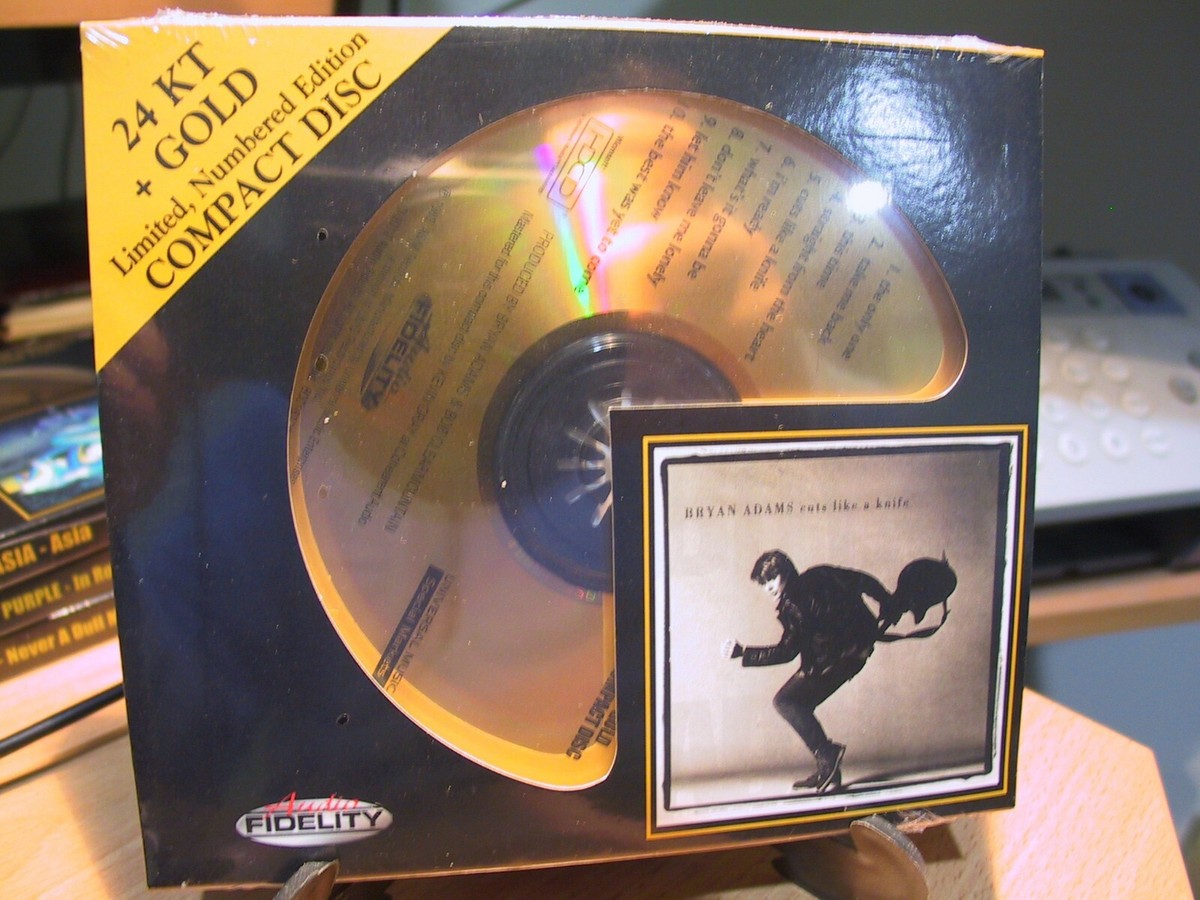 24K Gold CD AFZ-127 Audio Fidelity Bryan Adams Cuts Like a Knife