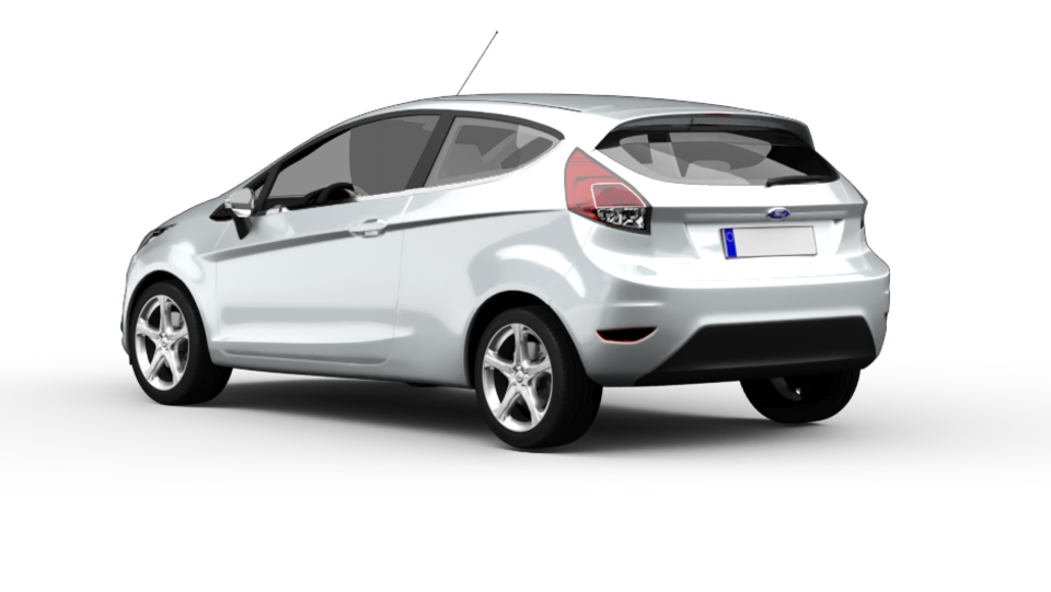 Ford Fiesta angular rear perspective