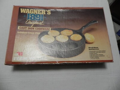 Vintage  Cast Iron Wagners 1891  NO. 1112 Danish Cake Pan