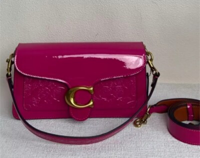 COACH Tabby Shoulder Bag 26 In Signature Leather Purple CM554