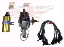 New 25D Electronic Distributor + Coil Wires MGA MGB Positive Ground ONLY 