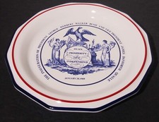George H.W. Bush 1989 Presidential Inaugural Plate Mottahedeh Pfalzgraff 6 3/4
