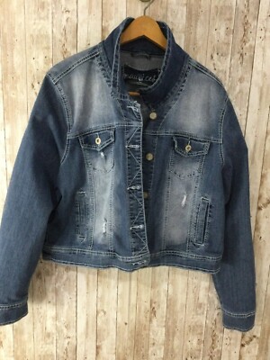 Maurices Denim Cropped Jean Jacket Plus Size