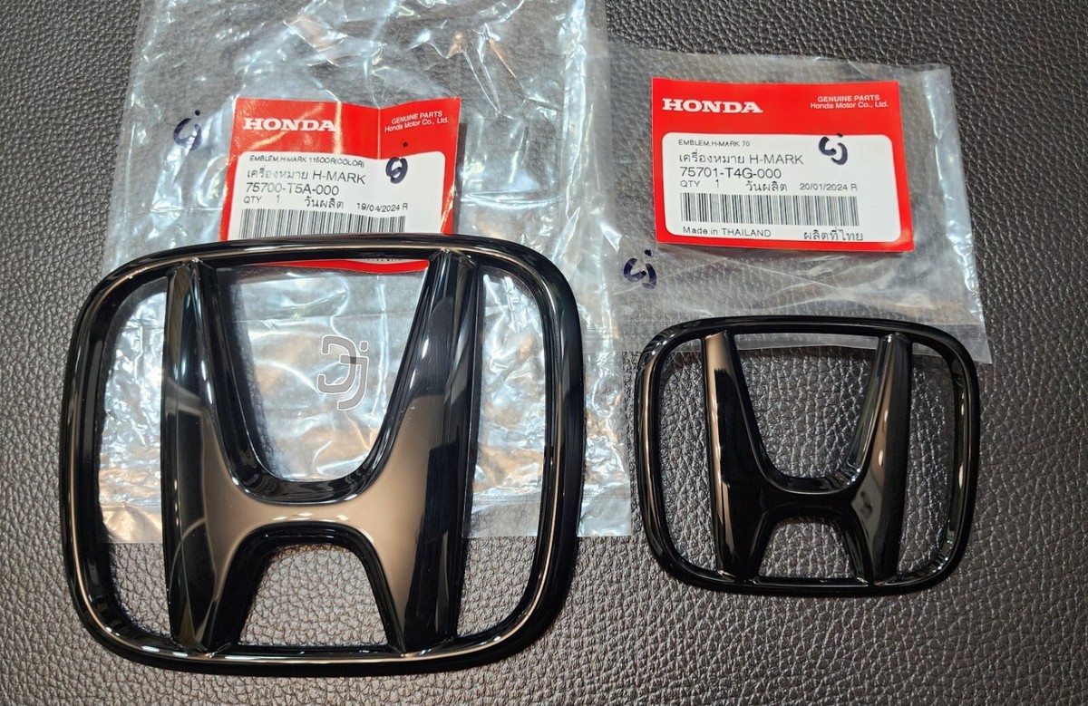 1Set H HR-V BLACK GLOSSY 2018-2021 LOGO EMBLEM BADGE FOR HONDA HR