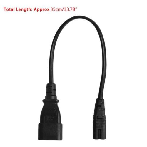 IEC 3-Pin Kettle C14 Male To C7 Female Converter Adapter Cable For PDU UPS 35CM - Picture 7 of 7