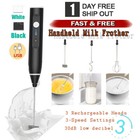 Milk Frother Handheld Electric Mixer Foam Maker for Coffee Whisk Drink 3 Speed