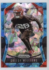 2019 Panini Prizm Rookies Blue Ice Prizm 26/99 Greedy Williams #315 06gz