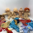 5 Vintage 1980's Xavier Roberts Cabbage Patch Dolls & Clothes Lot