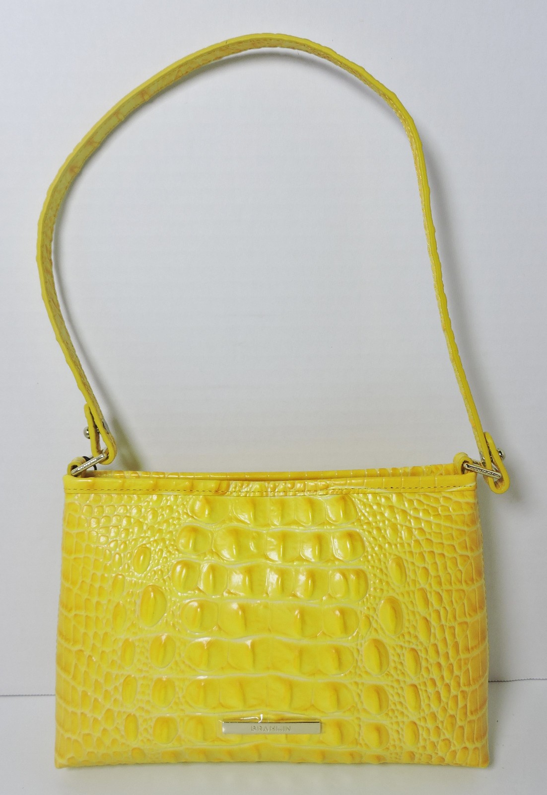 Brahmin Lorelei Buttercup Yellow Melbourne Leather Small Shoulder Hand Bag NWT