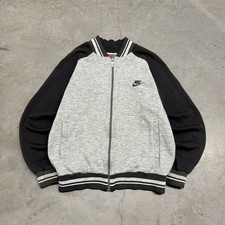 Vintage 80s Nike Sweatshirt Full Zip Track Jacket Men  s Size Medium Retro