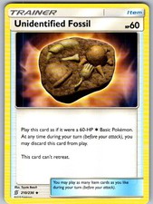 UNIDENTIFIED FOSSIL 210/236 UNCOMMON UNIFIED MINDS POKEMON NEAR MINT