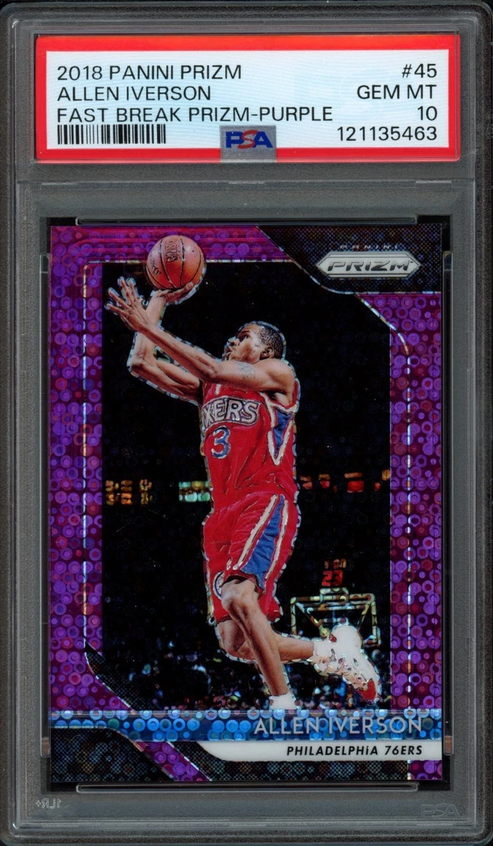Allen Iverson Professional Sports Authenticator (PSA) Basketball