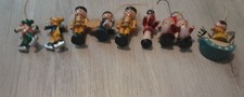 9 Vintage Wooden Christmas Ornaments