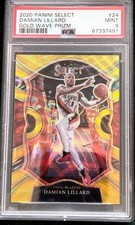 Damian Lillard Trailblazers 2020 Panini Gold Wave Prizm #24 PSA Certified