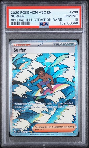 Surfer 293 Special Illustration Rare Ascended Heroes Pokemon PSA 10