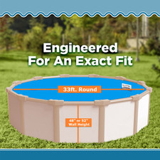 33' Round 25 Gauge Overlap Above Ground Swimming Pool Liner - Choose Pattern