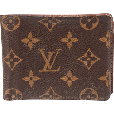 Louis Vuitton Canvas Monogram Slender Wallet Portemonnaie Geldbörse