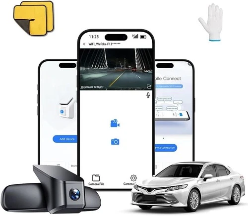 WEFOKA 4K Dashcam passend für Toyota Camry 2025-2026 LE SE XLE XSE Nightshade - Bild 1 von 6