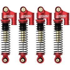 43mm Aluminum Front  Rear Shocks for 1/24 Axial SCX24 Bronco/JLU CRC/Deadbolt...