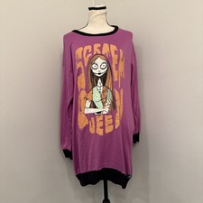 Nightmare Before Christmas Sally Nightgown Pajamas Small Disney Sleep Shirt