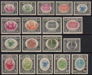 Nicaragua 1950 UPU Set of 18. SG 1141 58 Superb Unmounted Mint MNH