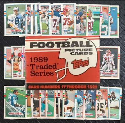 1989 TOPPS TRADED NFL FOOTBALL Trading Cards Complete Your Set U Pick BARRY