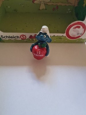 Schlumpf Schlümpfe -   mit roten Apfel teacher #1