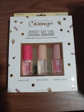 Max Makeup Cherimoya Set Of 3 Lip Oil Juicy Lip Oil Mocha Scented