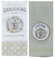 Kay Dee Designs 2 Pc Farmhouse Gardening Towel Bundle
