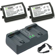 Wasabi Power Battery (2-Pack) Dual Charger for Nikon EN-EL18, EN-EL18b, EN-EL18c
