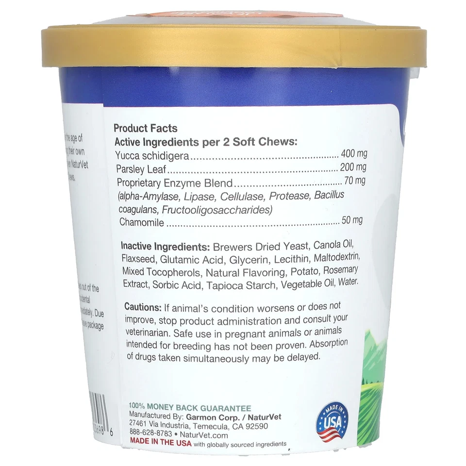 Coprofagia, disuasivo de la alimentación de heces, + ayuda respiratoria, para perros, 70 masticables suaves, 5,4 Foto 2 de 3