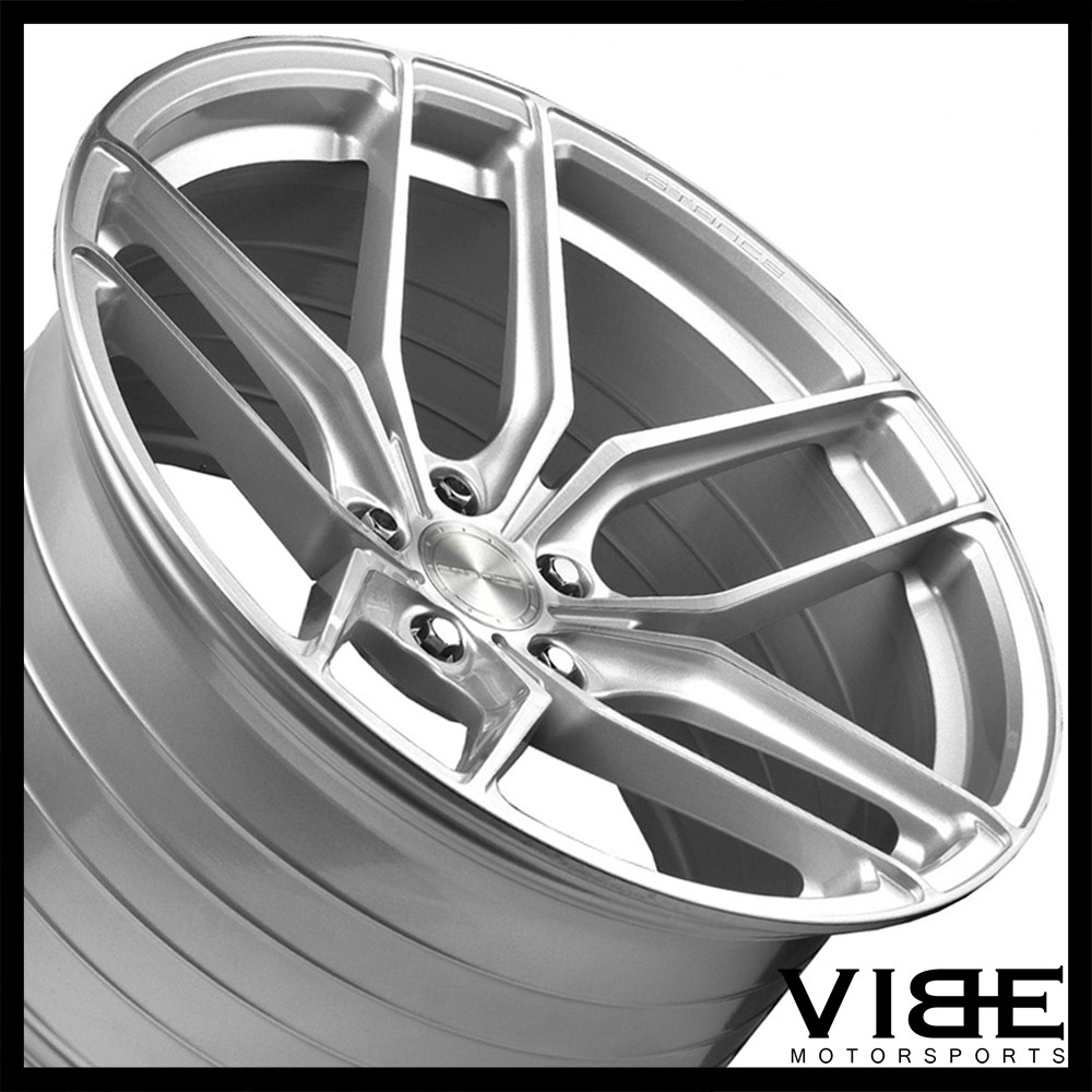 22" STANCE SF03 SILVER CONCAVE WHEELS RIMS FITS MASERATI QUATTROPORTE