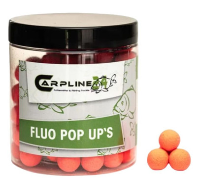 Carpline24 Fluo Pop Up Boilies Orange 12 mm verschiedene Flavour Karpfen Köder