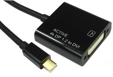 Newlink Active Mini DisplayPort V1.2 to DVI adapter (NLMDP-DVI). UHD HD 4K x 2K 