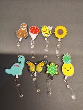 Nurse badge reel retractable Cute Style Lot Of 8 New