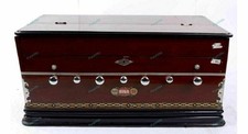Professioal BINA 7 Stopper 3.25 Multifold Bellow 39 Keys Double Reeds Harmonium