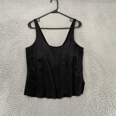 Diane Von Furstenberg Tank Top Womens Medium Silky Sleeveless Blouse Minimalist