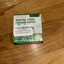 Dental Care Finger Wipes Dogs/Cats Reduces Plaque  Freshens Breath Teeth, 50ct