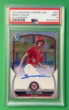 2023 Bowman Chrome Mega Box BRADY HOUSE Auto Refractor PSA 9 Mint Nationals