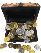 Seven Seas Pirates -  Buccaneer Octopus Treasure Chest Bundle with Doubloons