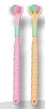2 Pcs Random Color Three-Sided Soft Hair Toothbrush, Effective Wrap-Around De...