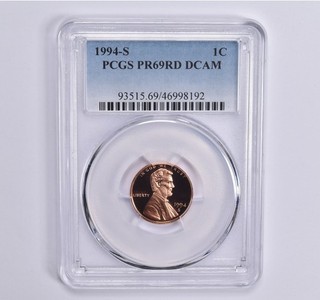 1994 S Lincoln Memorial Cent PR69 RD PCGS Blue Lbl 6953