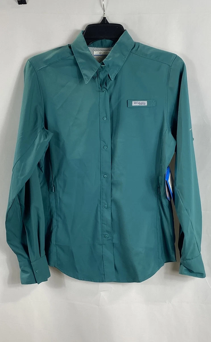 Chemise Columbia Femme Manches Longues Pêche - Taille S - UPF 40 - Bleue - Neuve Avec étiquettes