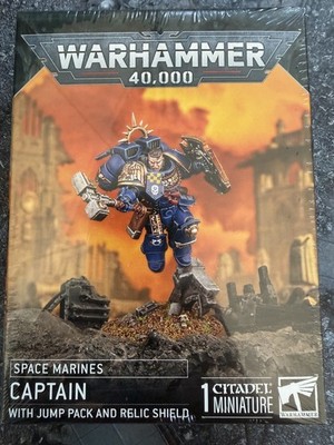 Primaris Space Marine Captian with Jump Pack and Relic Shield  Warhammer 40k