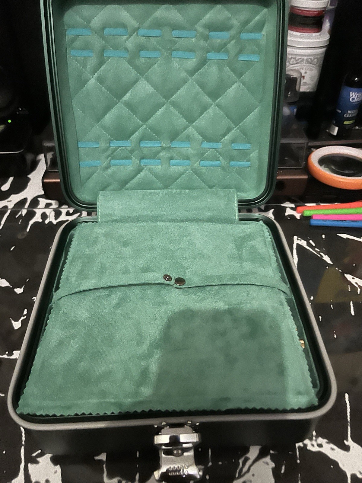 Invicta Watch Lot With Cases And Invicta Racecar Display & Helmet Display Stand