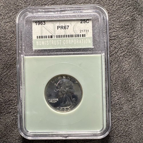 1963 Washington Quarter PCGS **PR67** Proof NTC 21731. Mint.
