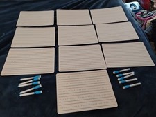 Dry Erase Boards/ With Dry Erase Markers,Set Of 10